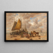 Fishermen at Sea - Désiré Thomassin — framed artwork on a wall