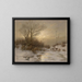Dream in Winter Landscape - Désiré Thomassin — framed artwork on a wall