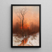 Return home at sunset - Désiré Thomassin — framed artwork on a wall