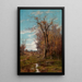 Autumn Landscape Painting - Du Bois Fénelon Hasbrouck — framed artwork on a wall