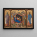 The Nativity with Prophets Isaiah and Ezekiel - Duccio di Buoninsegna — framed artwork on a wall