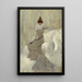 Sarah Bernhardt - Dudley Hardy — framed artwork on a wall