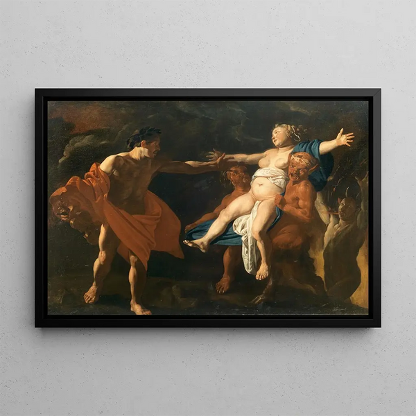 Orpheus and Eurydice - Dutch School — framed artwork on a wall