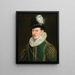 Portrait of a Man - Dutch School — framed artwork on a wall