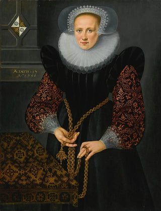 Portrait Painting of Aefge Gijbland 1581-1625 - Dutch School — artwork view