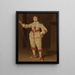 Portrait of a Boy with a Cane - Dutch School — framed artwork on a wall
