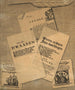 Trompe-l'œil of prints and a feather - Dutch School — artwork view