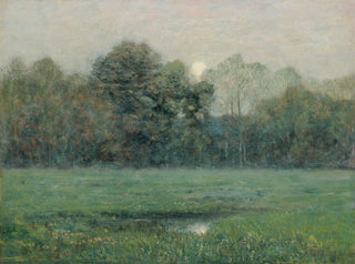 Summer Moonrise Painting - Dwight William Tryon — artwork view