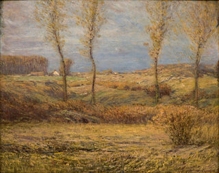 Morning November painting - Dwight William Tryon — artwork view