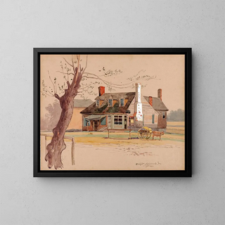 Post Office of Williamsburg - Dwight Williams — framed artwork on a wall