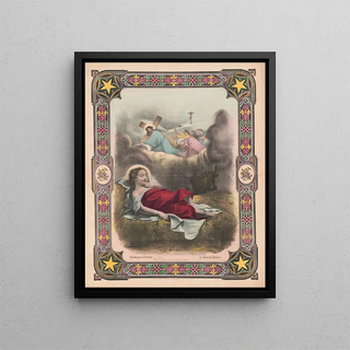 The Dream of Calvary - E. C. Bridgman — framed artwork on a wall