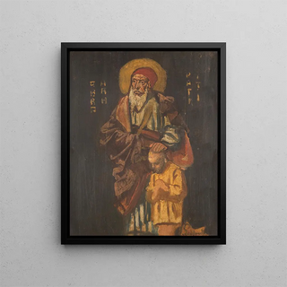 The Blessing of Abraham - Eduard von Gebhardt — framed artwork on a wall