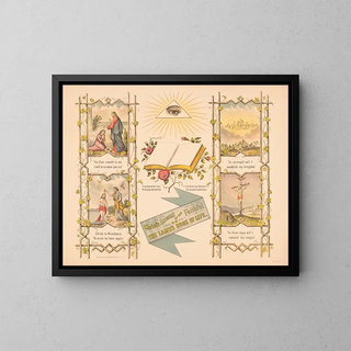 The story of Christ on the faithful or the book of life of the lambs - E. M. Barton — framed artwork on a wall