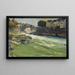 The Rhine at Laufenburg - E Augusto Lovatti — framed artwork on a wall
