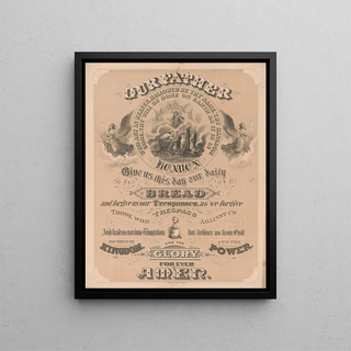 Our Father - E. G. Rideout — framed artwork on a wall