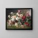 Still Life with Roses - E. Hariel — framed artwork on a wall