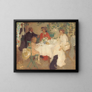 En plein air Painting - E. Phillips Fox — framed artwork on a wall