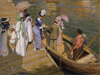 The ferry - E. Phillips Fox — artwork view
