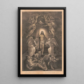 Reproduction of the painting The Resurrection of Christ - E. Sachse & Co.