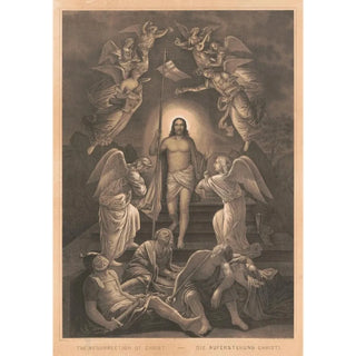 Reproduction of the painting The Resurrection of Christ - E. Sachse & Co.