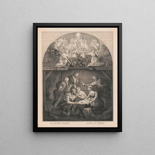 Nativity of Christ - E. W. Wehle — framed artwork on a wall