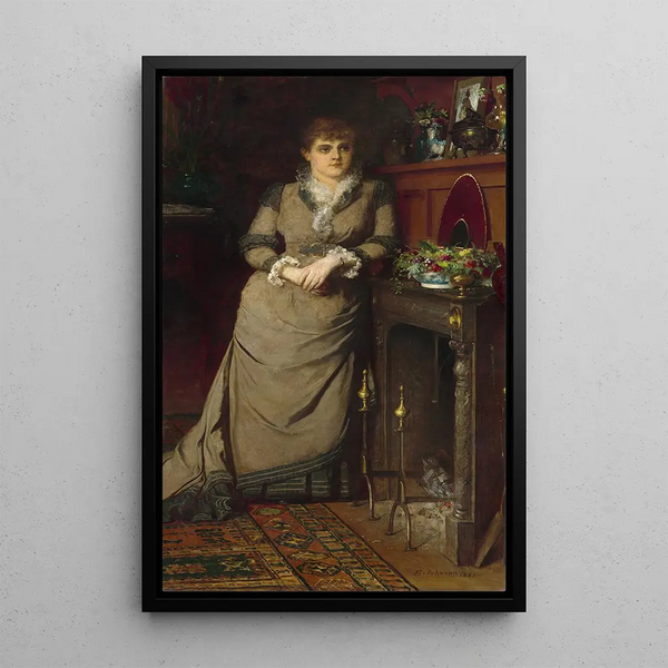 Harriet Hubbard Ayer - Eastman Johnson — framed artwork on a wall