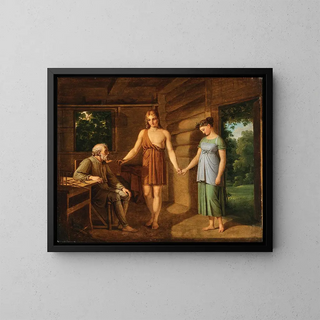 La Présentation de la Mariée - Eberhard Wächter — framed artwork on a wall
