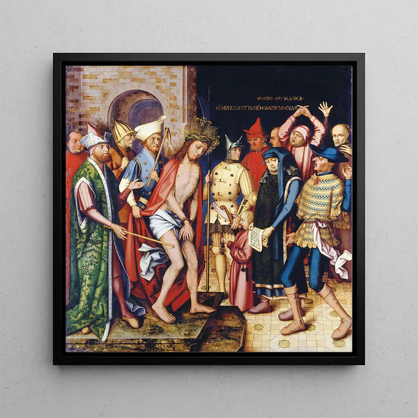 Ecce Homo - Hans Holbein the Younger — framed artwork on a wall