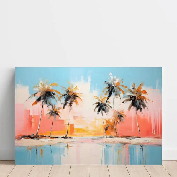 Reproduction of the painting Tropical Glow Painting | Vintage Poster