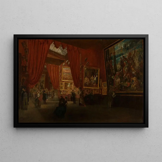Exhibition of Eugène Delacroix's works at the Martinet gallery on boulevard des Italiens in 1864 - Ed Albertini — framed artwork on a wall