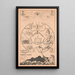 Biblical Map of the Paths of Life by 3 Cabler - Ed Cabler — framed artwork on a wall