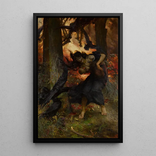 Reproduction of the painting A Witch - Edgar Bundy