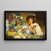 The Florist - Edgar Bundy — framed artwork on a wall