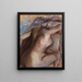 Après le bain, la femme se sèche - Edgar Degas — framed artwork on a wall