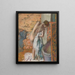 After the Bath Woman Drying Herself - Edgar Degas — framed artwork on a wall