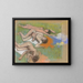 After the bath, three nude women - Edgar Degas — framed artwork on a wall