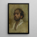 Self-portrait - Edgar Degas — framed artwork on a wall