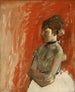 Ballet dancer with crossed arms - Edgar Degas — artwork view