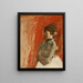 Ballet dancer with crossed arms - Edgar Degas — framed artwork on a wall