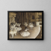 Ballet Repetition on Stage - Edgar Degas — framed artwork on a wall