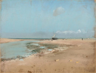 Low tide at the river mouth - Edgar Degas — artwork view