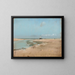 Low tide at the river mouth - Edgar Degas — framed artwork on a wall