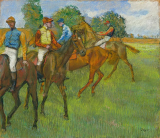 Before the Race - Edgar Degas — artwork view