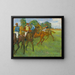 Before the Race - Edgar Degas — framed artwork on a wall