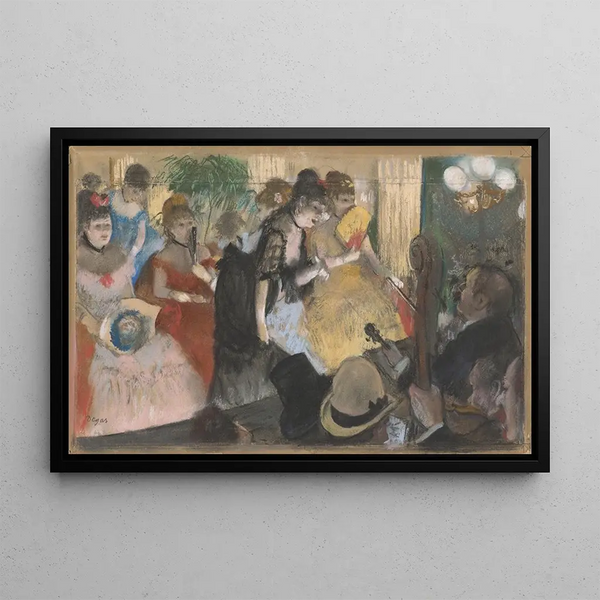 Café-Concert - Edgar Degas — framed artwork on a wall