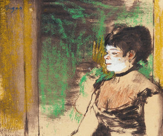 Café-concert singer - Edgar Degas — artwork view