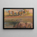 Horse by the pond - Edgar Degas — framed artwork on a wall