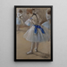 Dancer - Edgar Degas — framed artwork on a wall