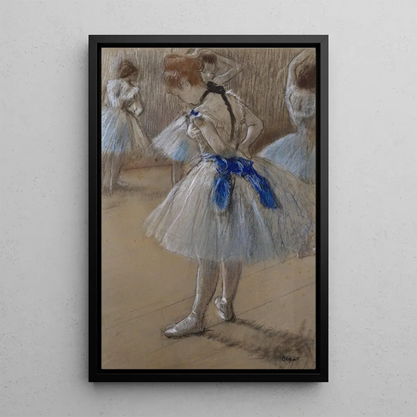Dancer - Edgar Degas — framed artwork on a wall