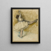 Danseur s'étirant à la barre - Edgar Degas — framed artwork on a wall